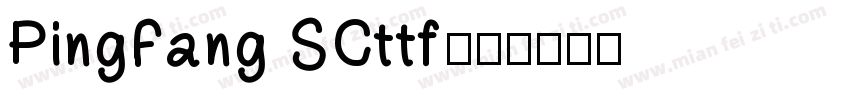 PingFang SCttf字体转换